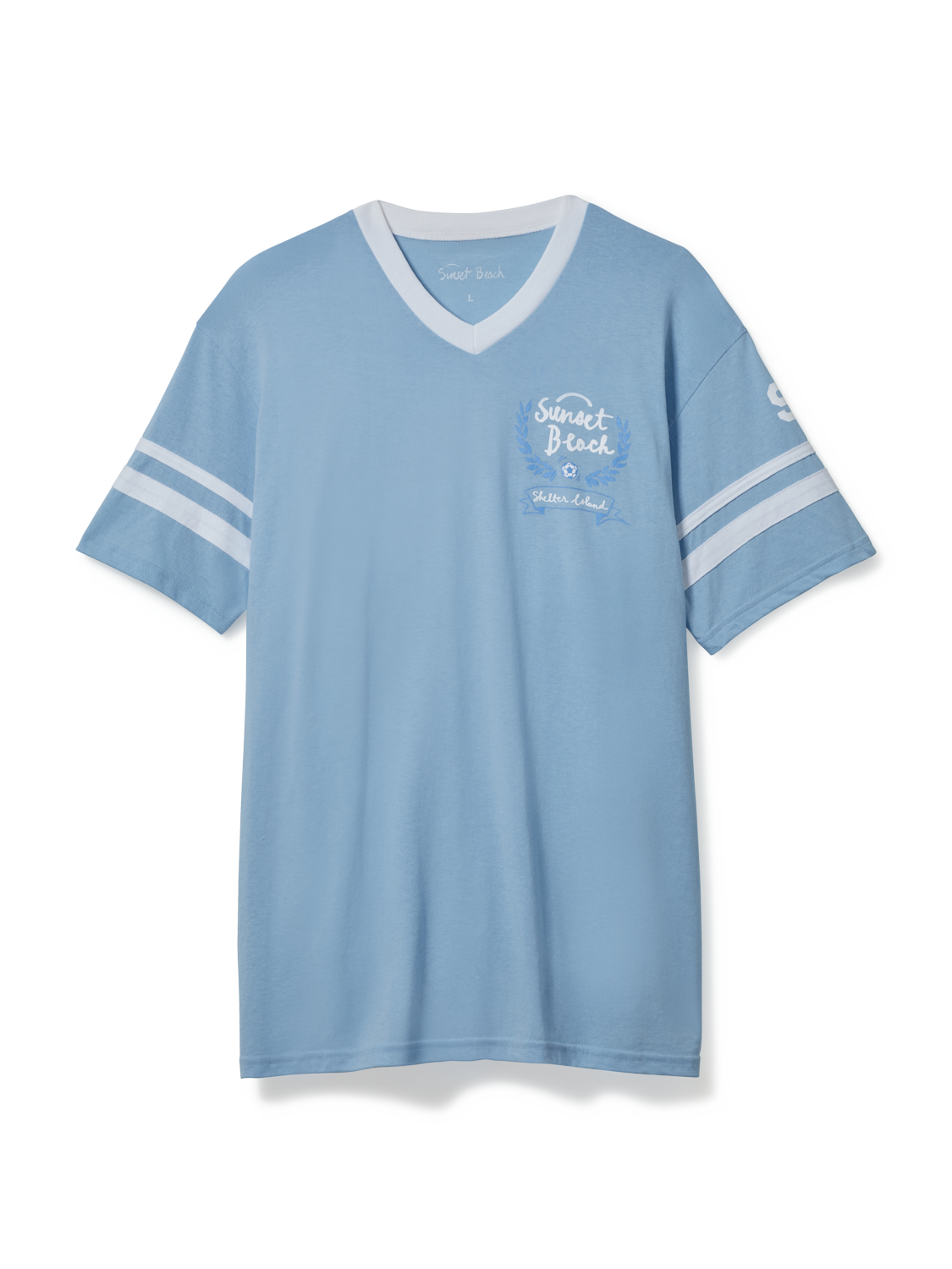 Sunset Beach Light Blue Soccer Jersey
