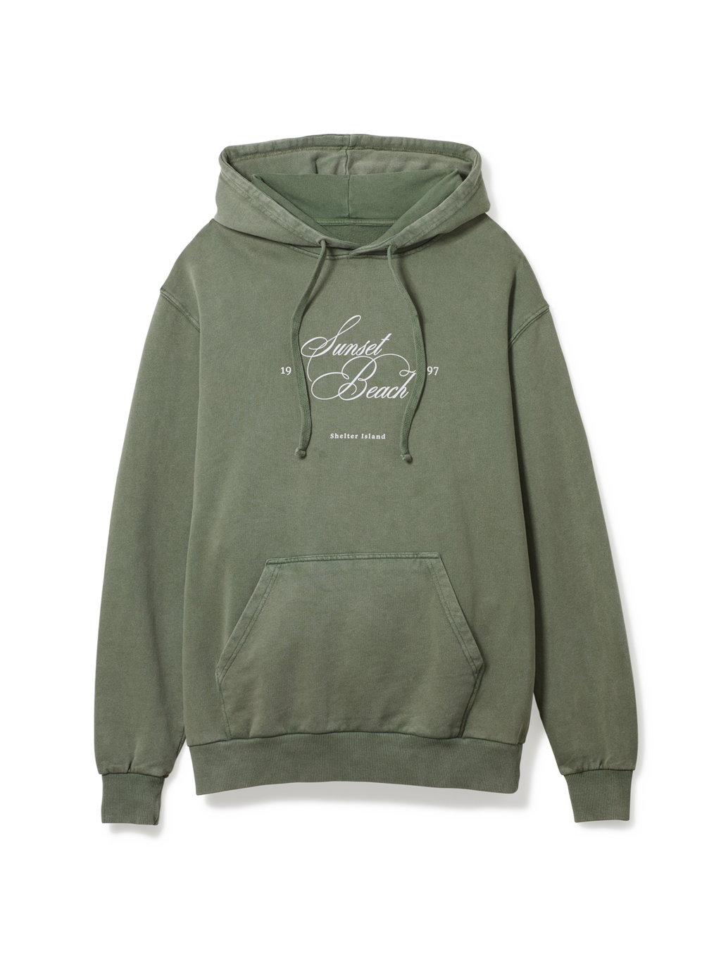 Script Green Hoodie